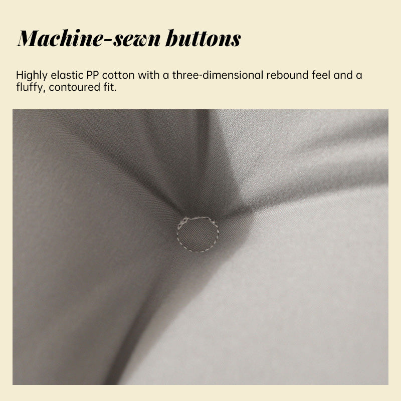 Fluffy Warm Feather-Cotton Backrest - Classic Solid Brushed Triangular Bed Cushion