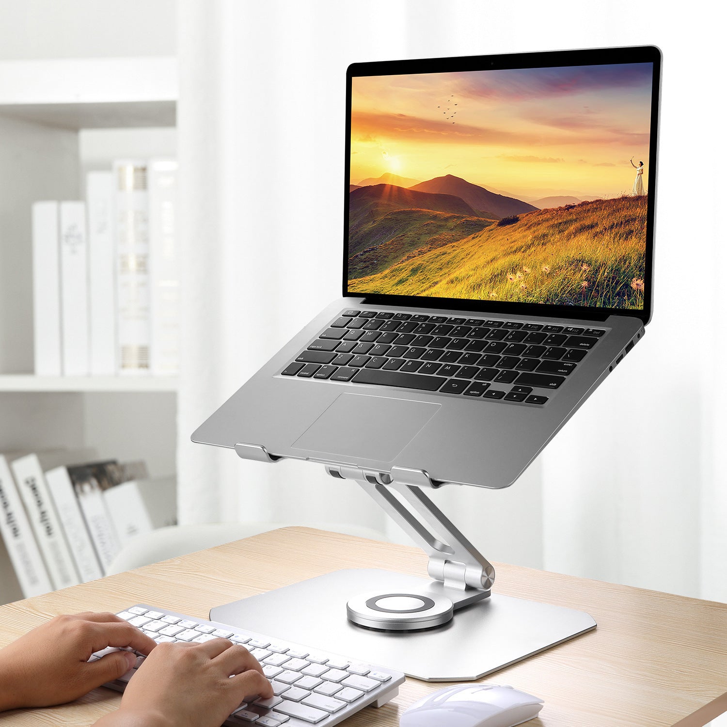 360-degree Rotating Desktop Laptop Stand